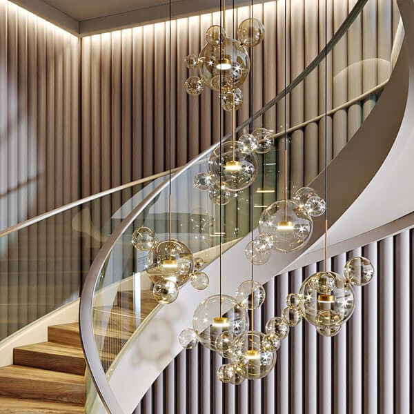 Moderne pendellampe som dekoration