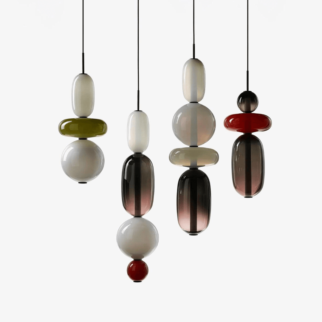 Lampe Pendante En Verre Confit