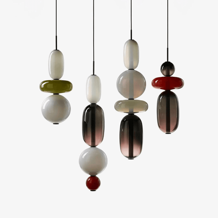 Lampe Pendante En Verre Confit