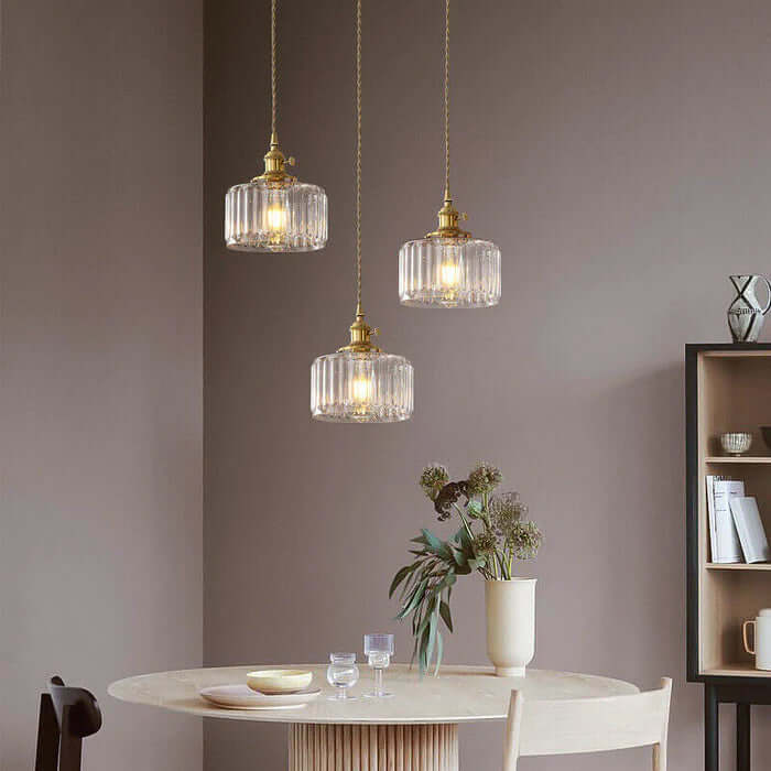 Vintage-stil lampe - Glas Pendel