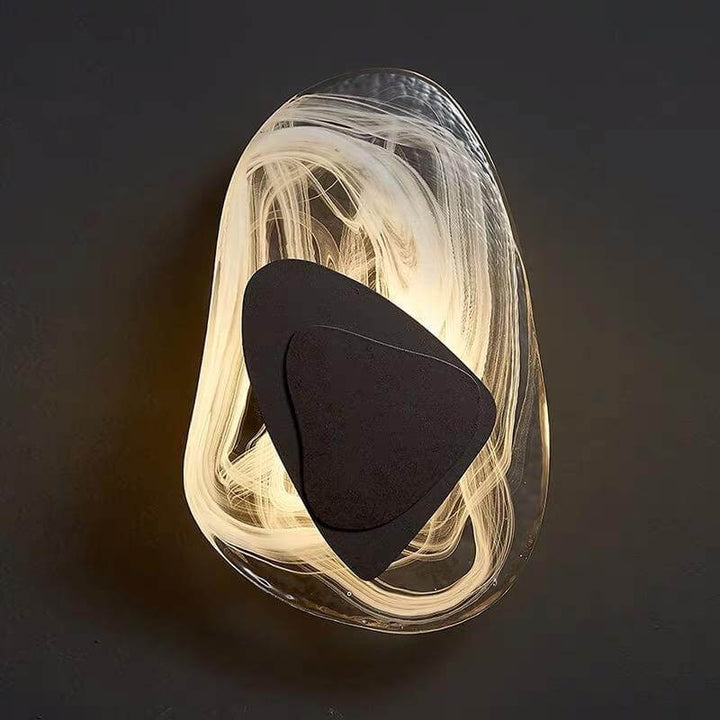 Moderne LED væglampe i glas