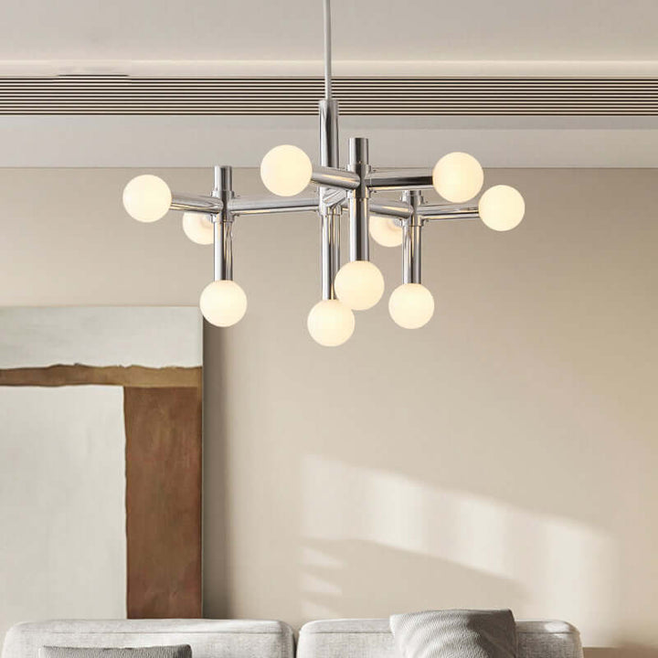 Skandinavisk glasbold loftlampe