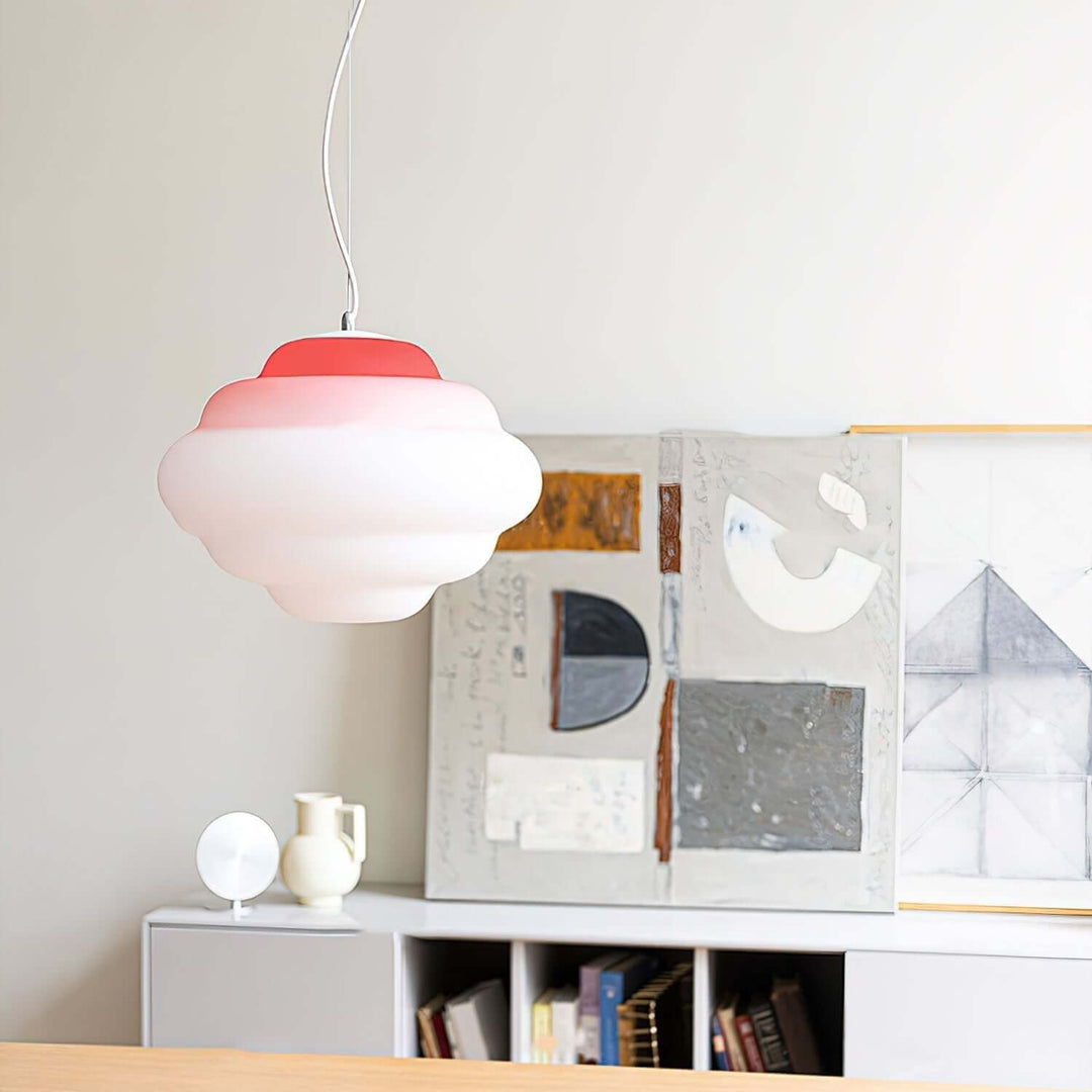 Moderne pendellampe med gradient farve