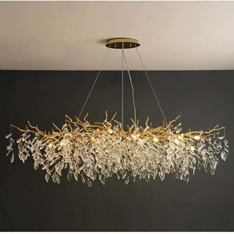 Elegant Fransk Kristall Lysekrone - Moderne Loftlampe
