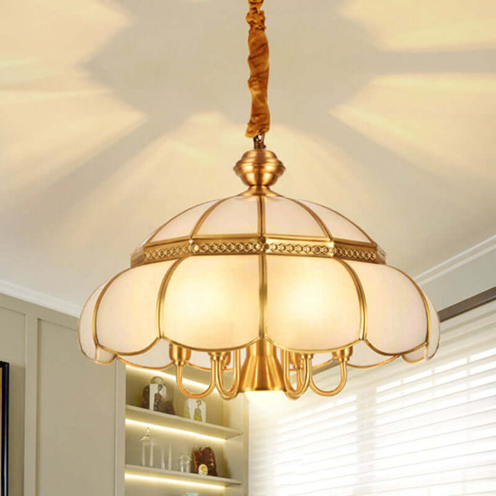 Nikkel Geometrisk Loftlampe Design