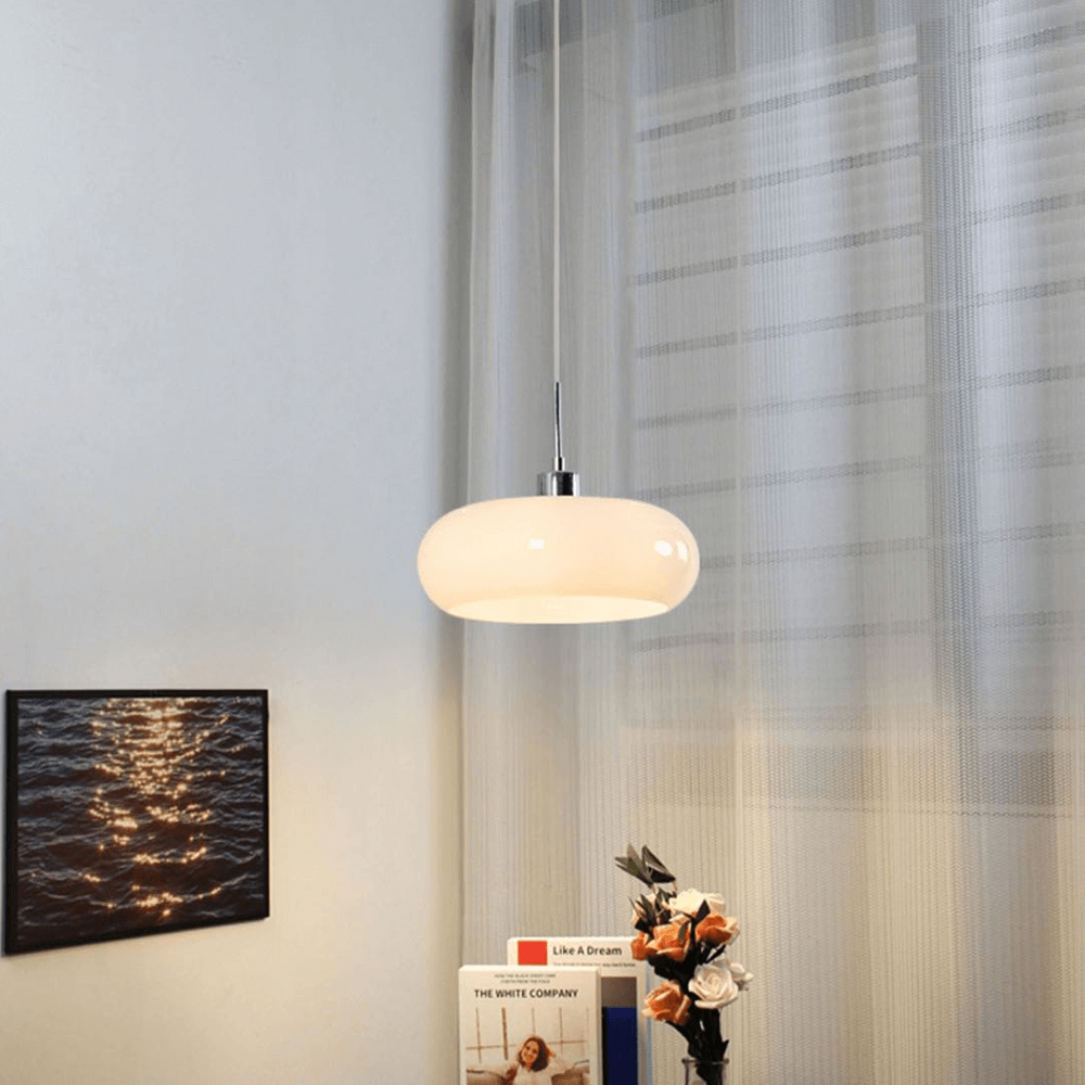 Moderne Glas krog - Hvid