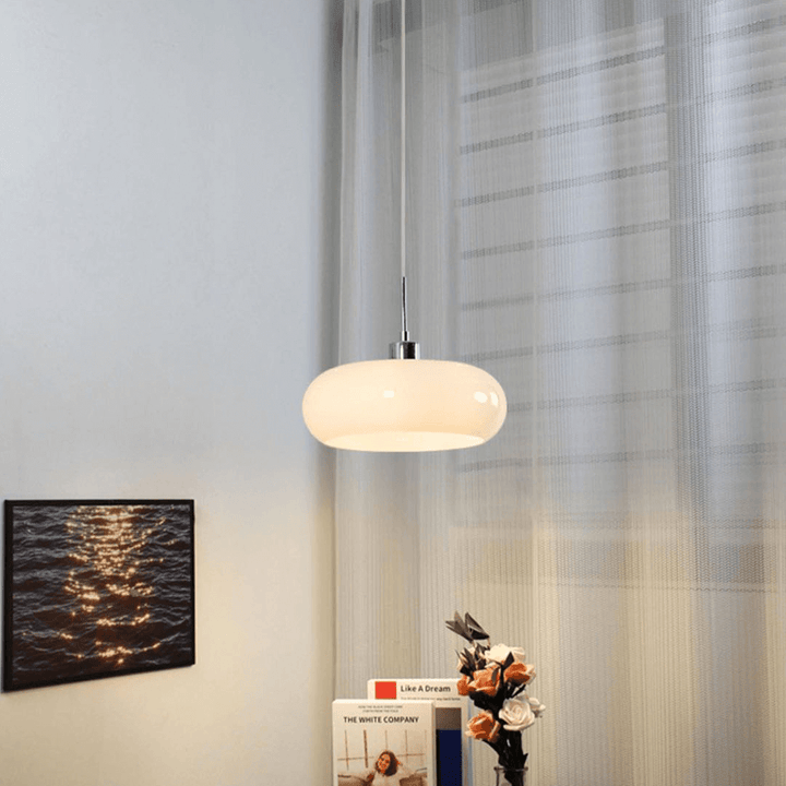 Moderne Glas krog - Hvid