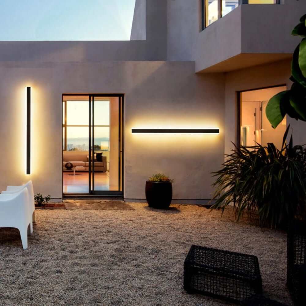 Moderne LED-væglampe - Stribet design