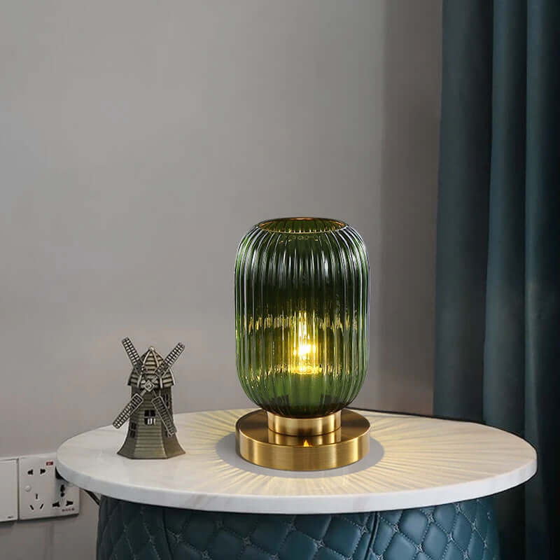 Moderne bordlampe hvid stil A