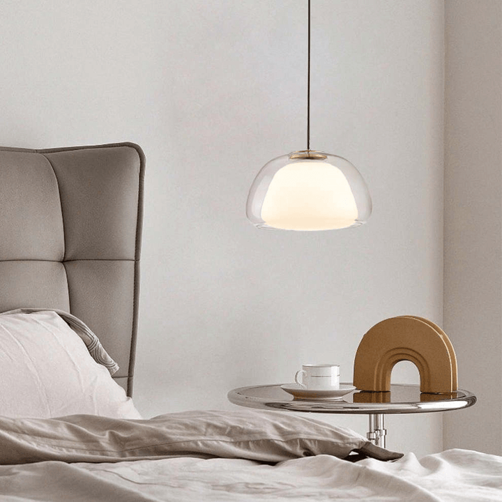 Moderne mælkeglas pendel - Stilfuld lampe til hjemmet
