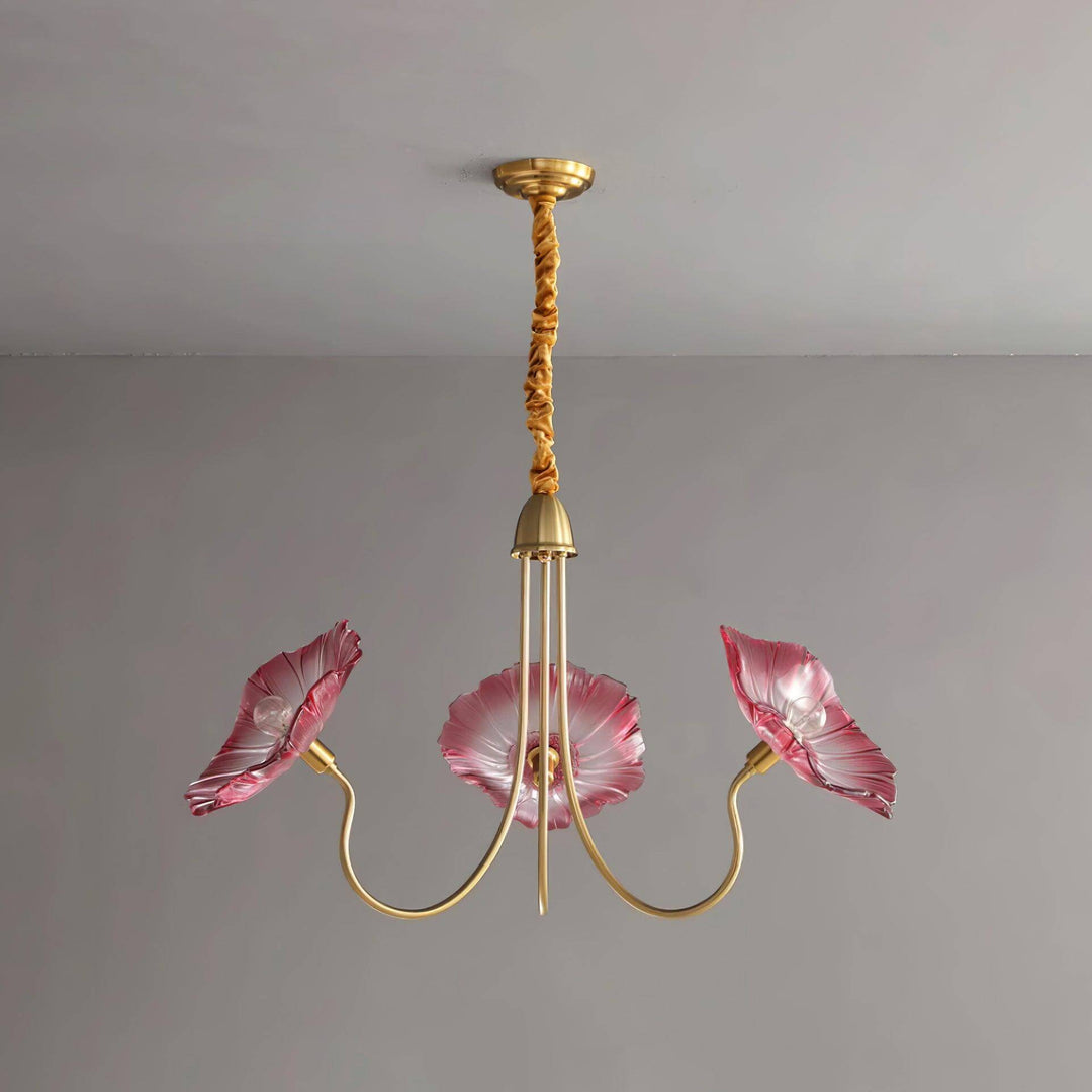 Glasblomsterkrone moderne lampe