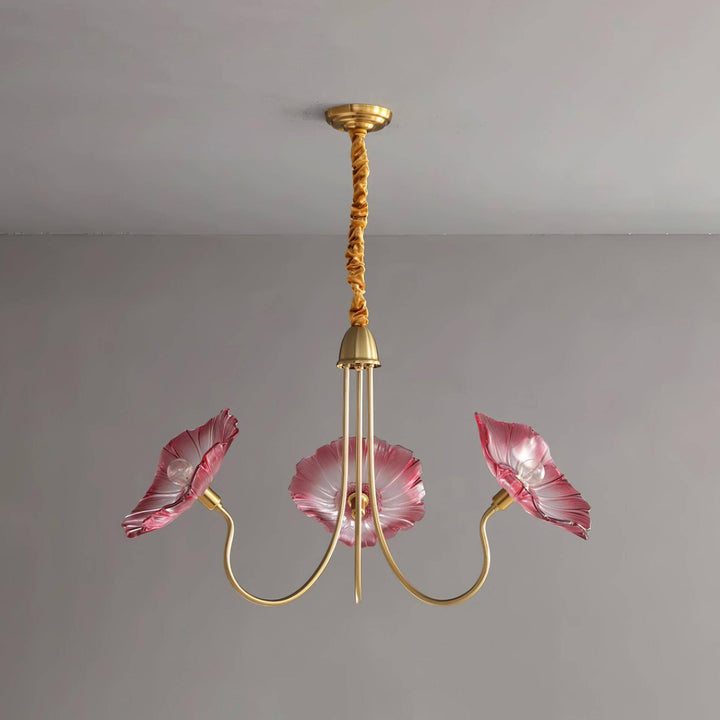Glasblomsterkrone moderne lampe
