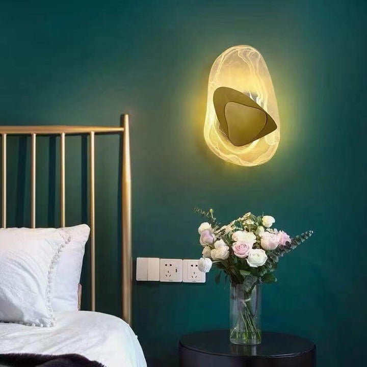 Moderne LED væglampe i glas