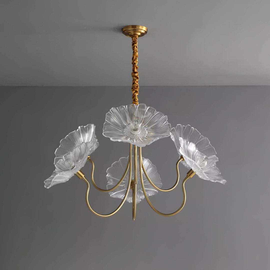 Glasblomsterkrone moderne lampe
