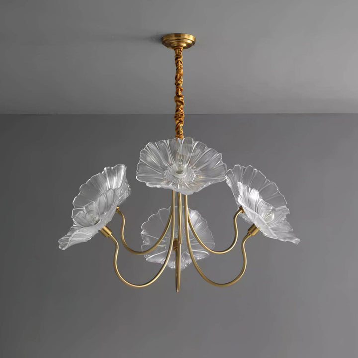 Glasblomsterkrone moderne lampe