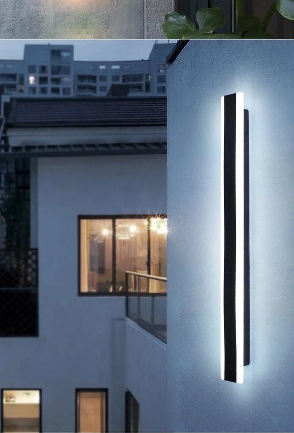 Moderne LED-væglampe - Stribet design