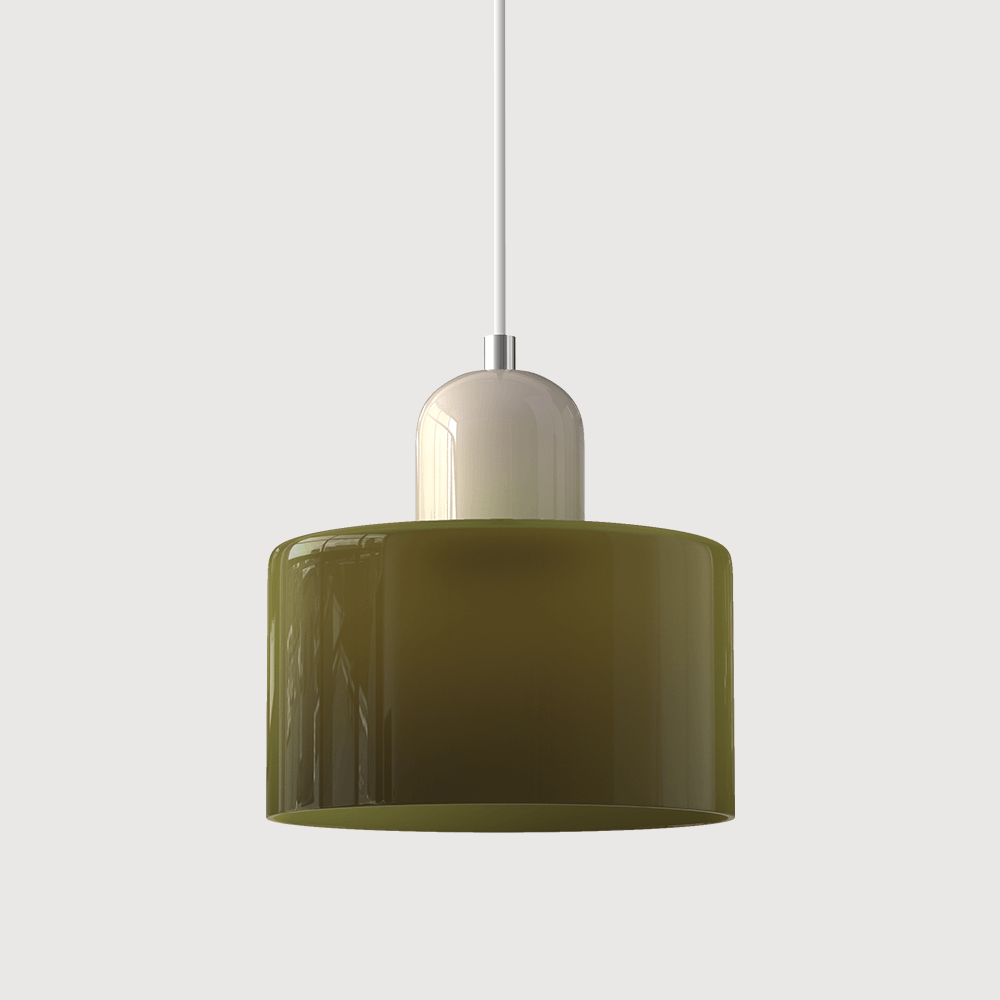 Moderni lasinen Bauhaus-tyylinen riippuvalaisin
