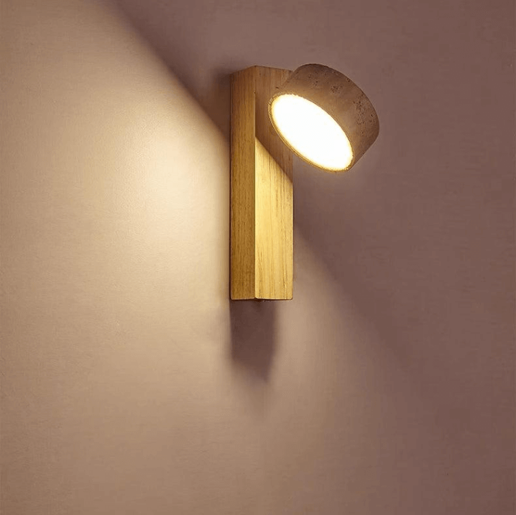Moderne væglampe med naturligt design