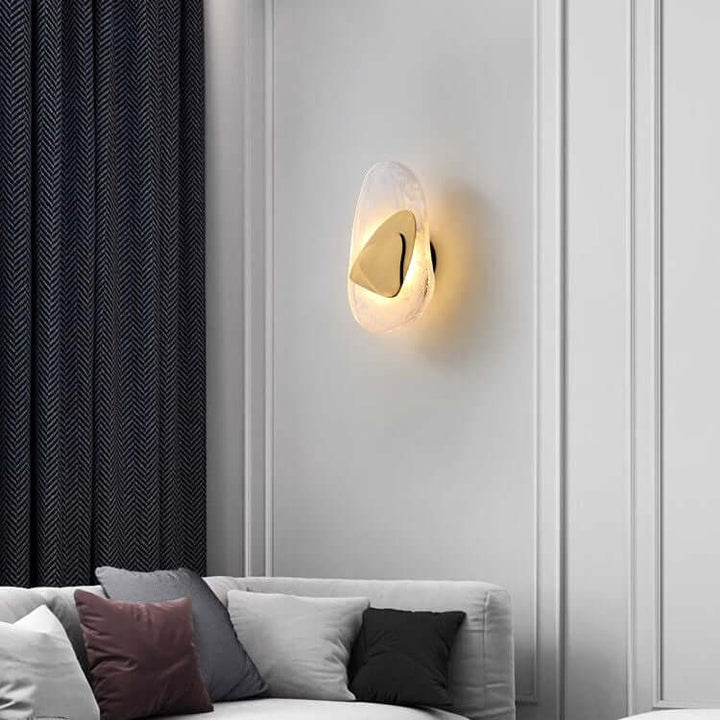Moderne LED væglampe i glas