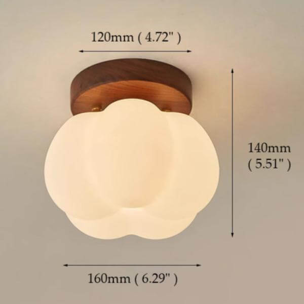 Hyggelig pæreformet loftslampe