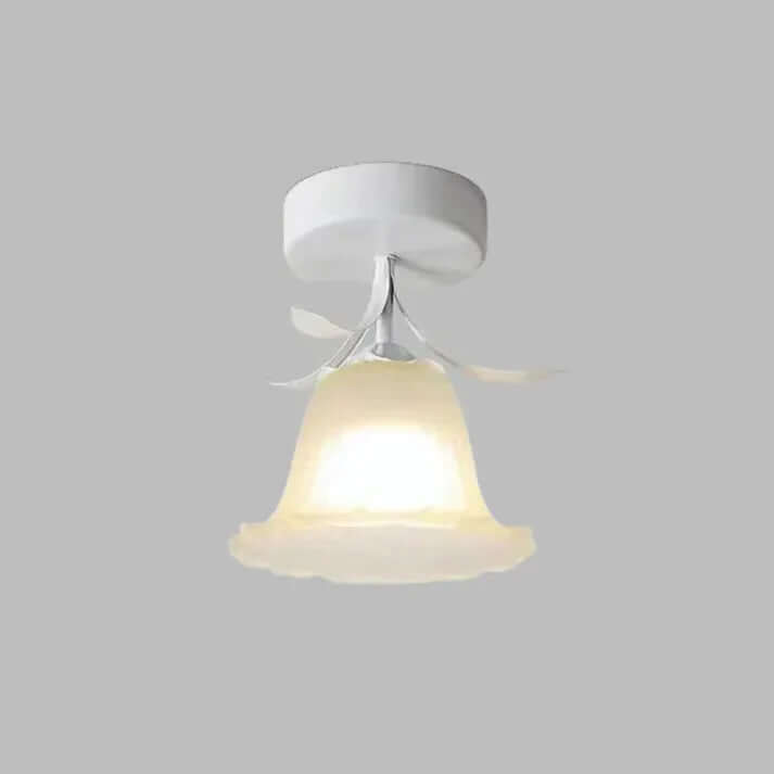 Tiffany-stil loftlampe med blomstermønster, 20 cm