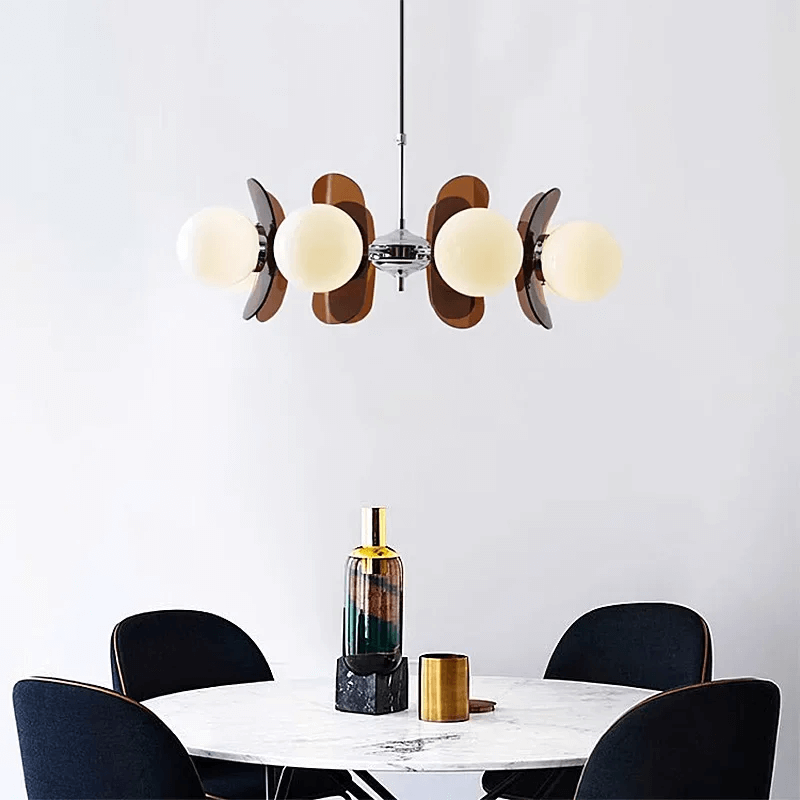 Bauhaus-tyylinen riippuvalaisin, 8 lamppuinen
