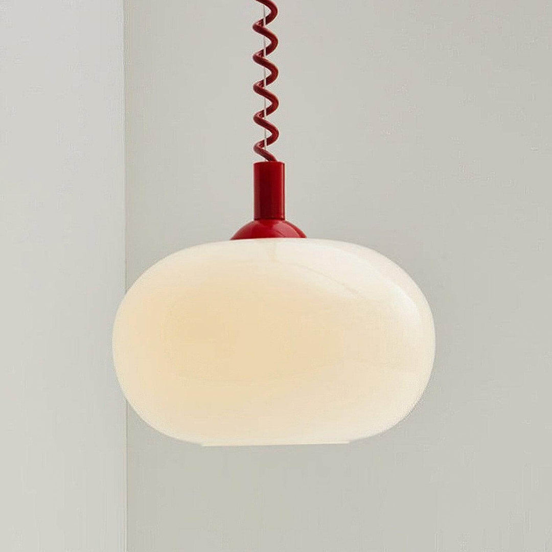 Moderne pendellampe, rød