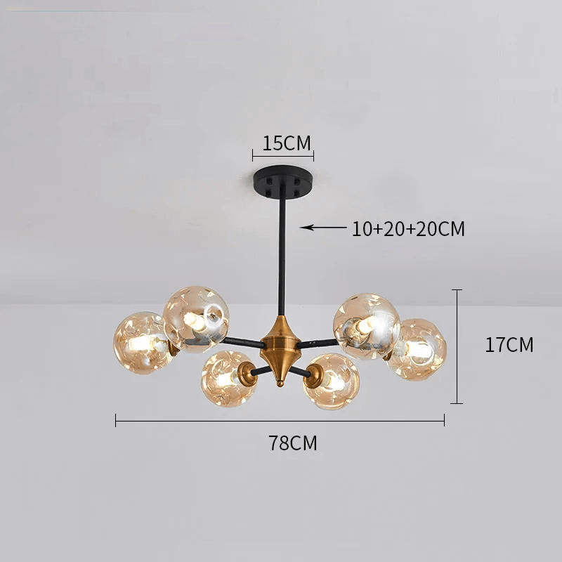 Moderne Glaslampestage med LED - Loftlampe