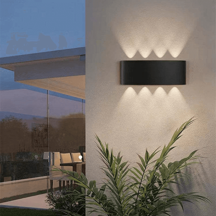 Udendørs LED-væglampe, Vandtæt Aluminium