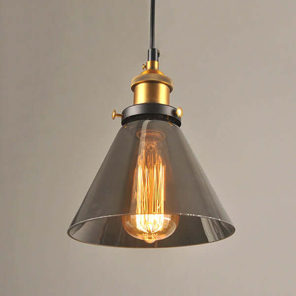 Vintage-inspireret glaspendel lampe