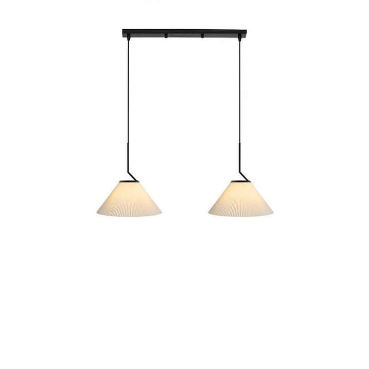 Moderne Creme Rynket Pendel Lampe