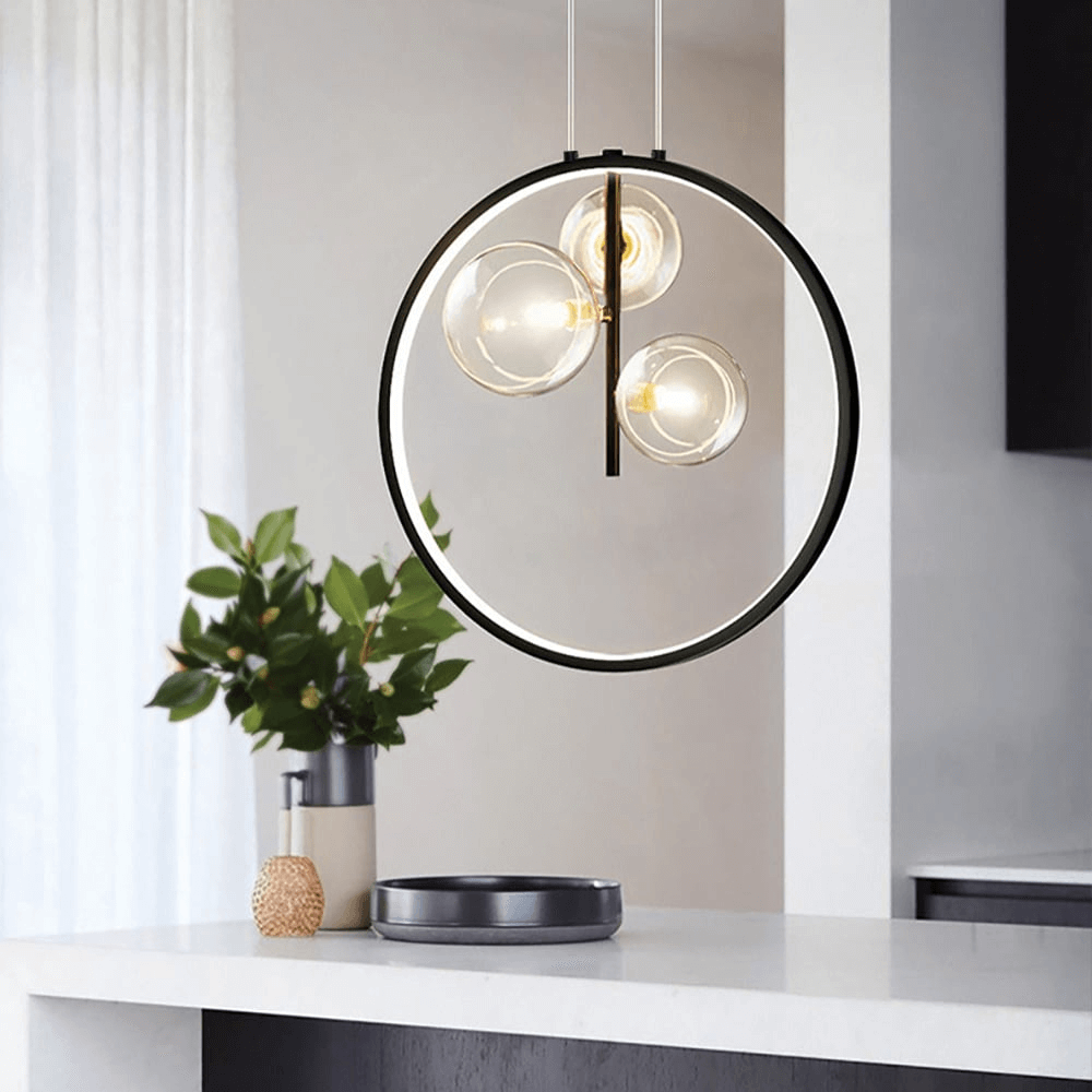 Moderne Glas-LED Hængelampe