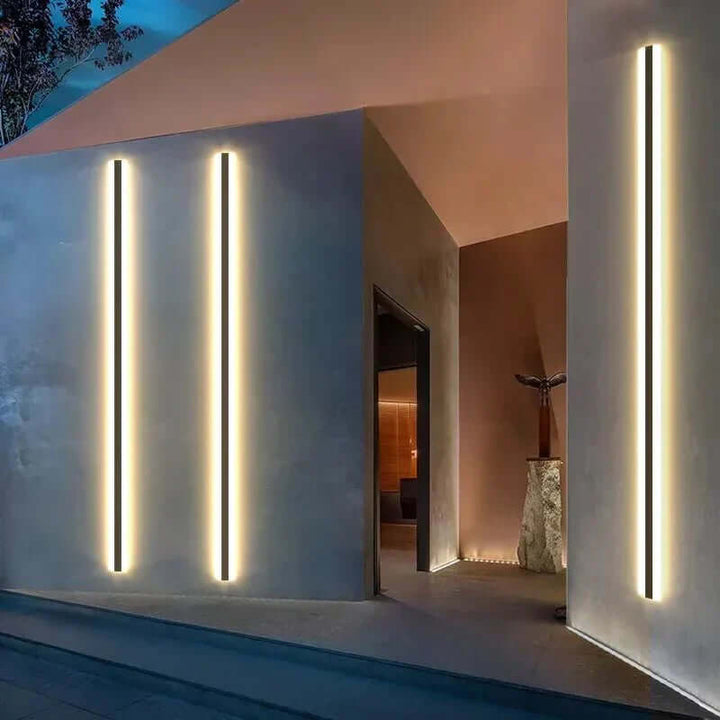Moderne LED-væglampe - Stribet design