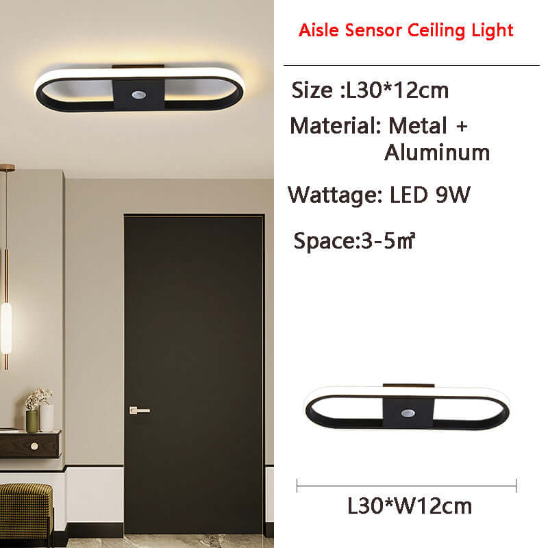 LED loftlampe med bevægelsessensor