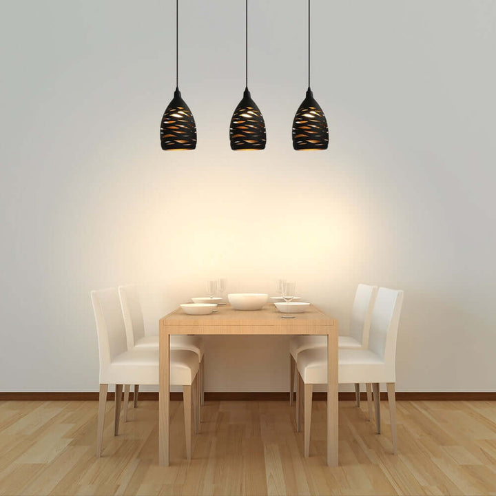 Moderne metal pendel lampe med mønster