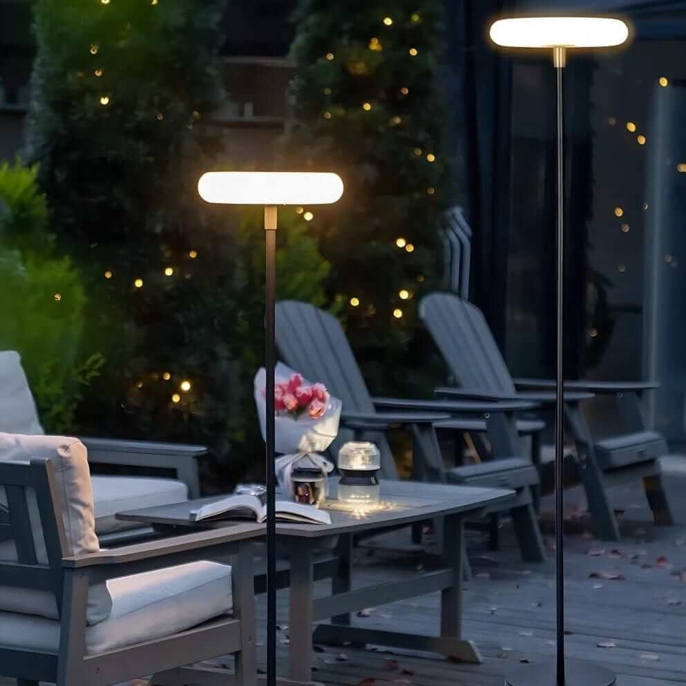 Udendørs solcellelampe - Moderne stolpe
