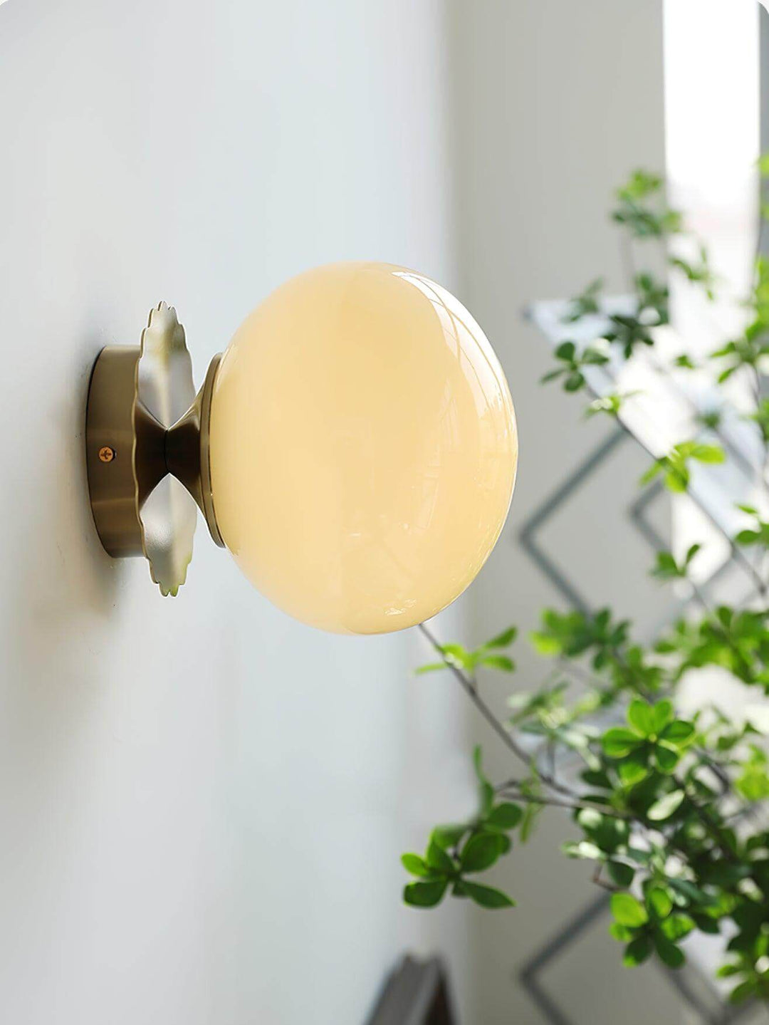 Belysningsløsning med væg lampe