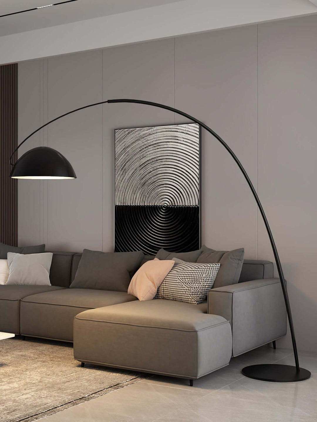 Lampadaire À Arc Verse
