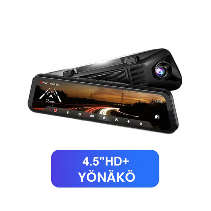 10'' HD-kosketusnäytöllinen autokamera, tyylikäs muotoilu, 360 asteen tallennus, auto lisävaruste, monitoiminen navigaattori.
