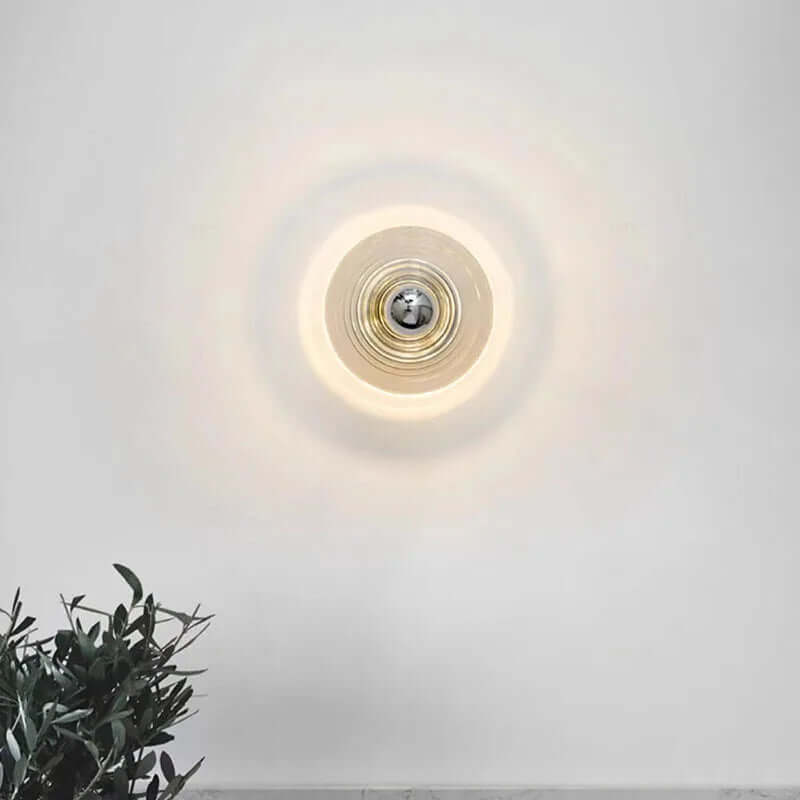 Vintage LED Væglampe i Glas