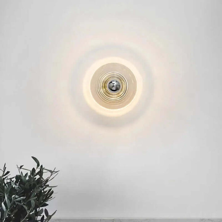 Vintage LED Væglampe i Glas