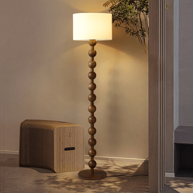 Japandi Gulvlampe Fod, Træ