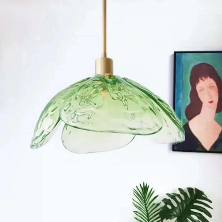 Kreativ blomsterblad pendellampe