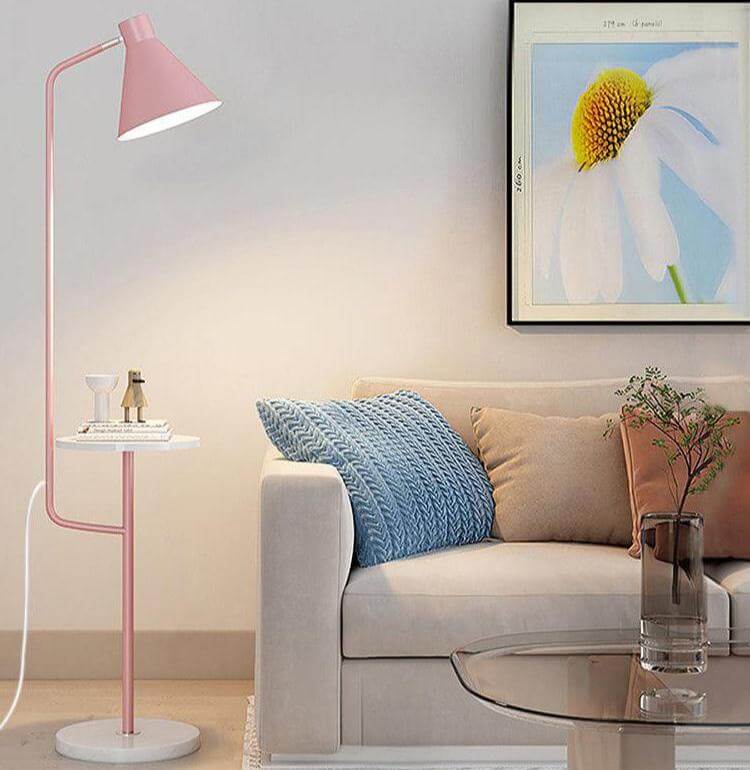 Moderne Gulvlampe med Bord