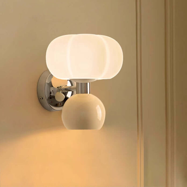Moderne creme-farvet LED-væglampe