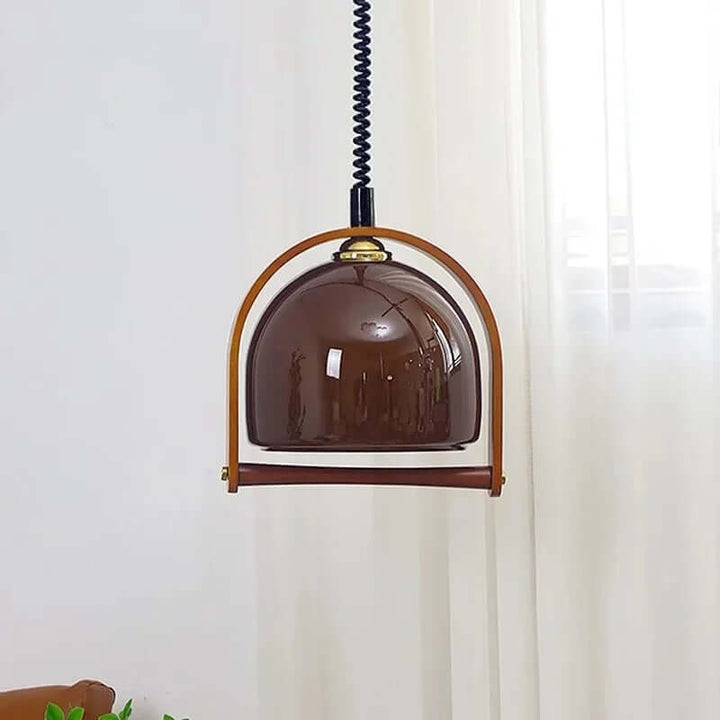 Bauhaus-stil lampe i træ