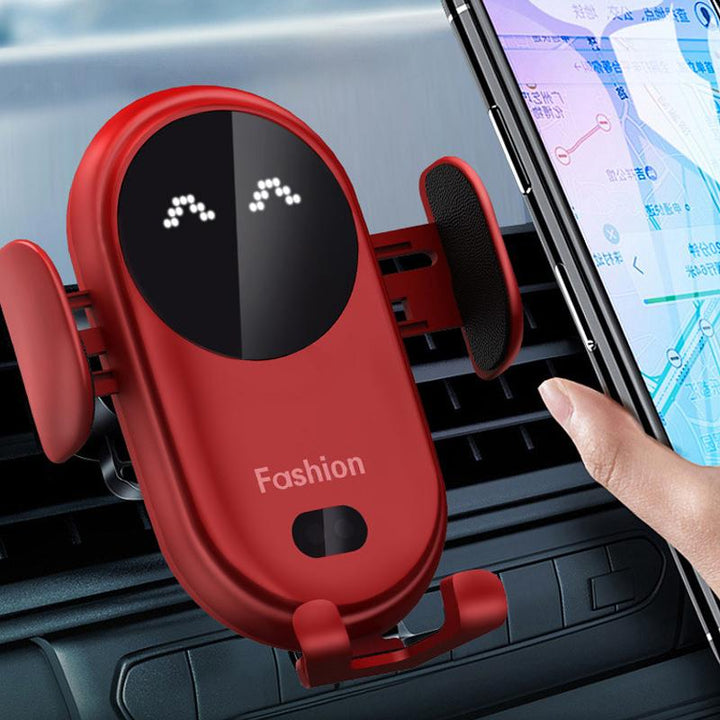 "15W langaton Qi-autolaturi, monivärinen, tyylikäs muotoilu, kiinnitys tuuletusaukkoon, nopea matkapuhelimen lataus autoiluun