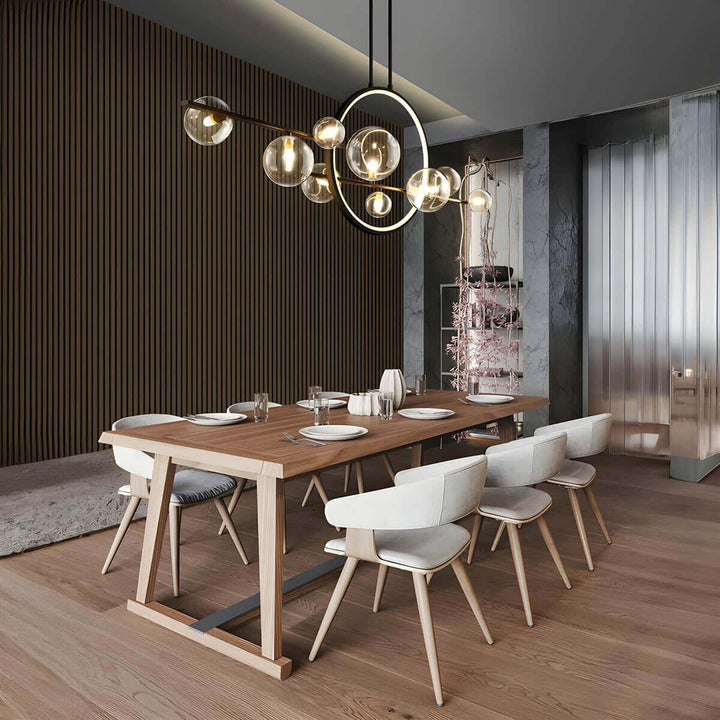 Elara | Moderne Loftslampe i Glas