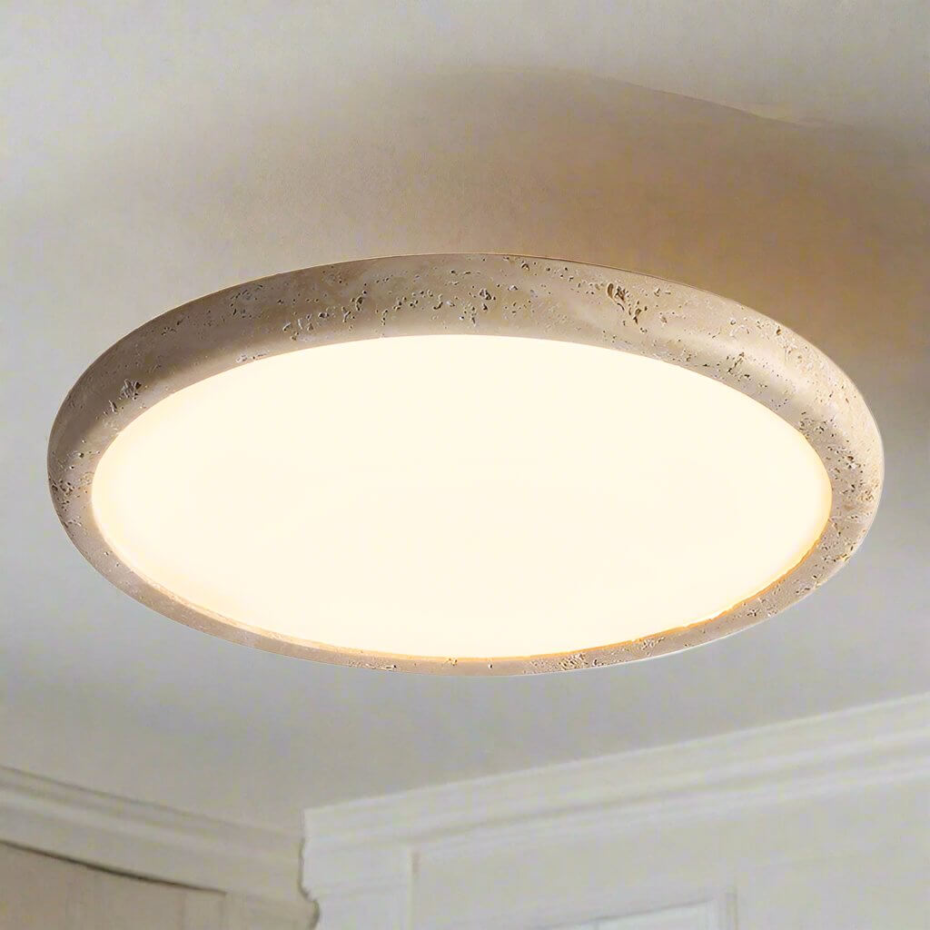 LED loftlampe i natursten