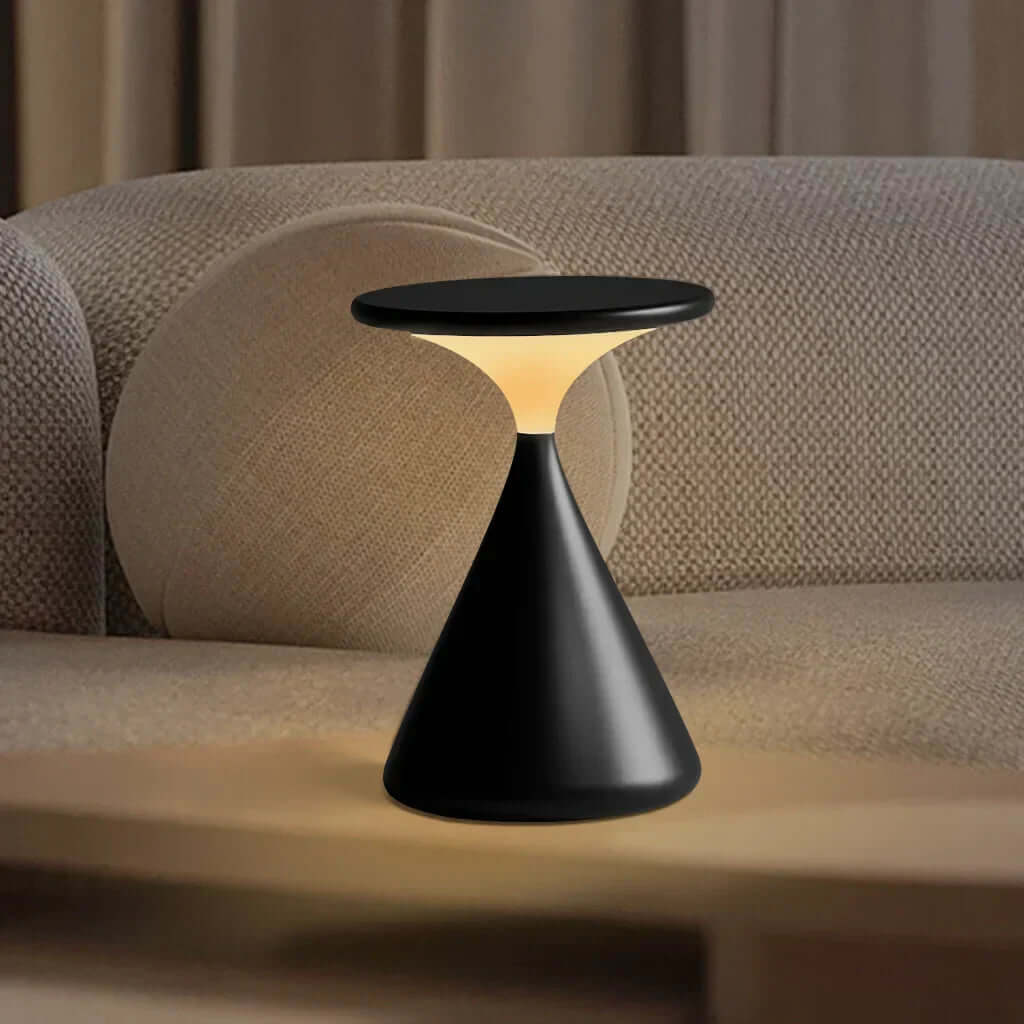 Trådløs bordlampe - timeglasmodel